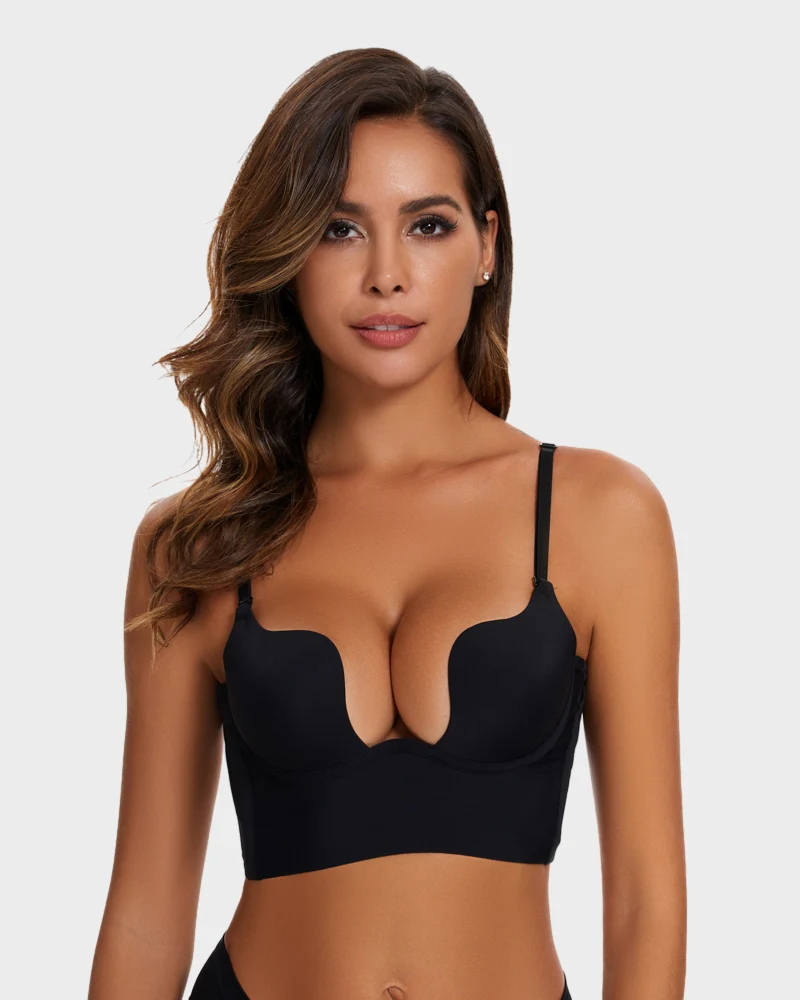 HuaStudio™ Seamless Deep Cleveage Push-Up Bra