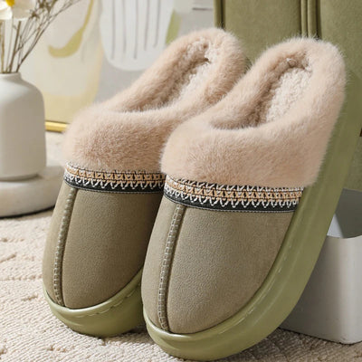 Slippers Women'S Fuzzy Memory Foam Slippers Fluffy Winter House Shoes Indoor and Outdoor Lovers Warm Slippers with Good Wrapping