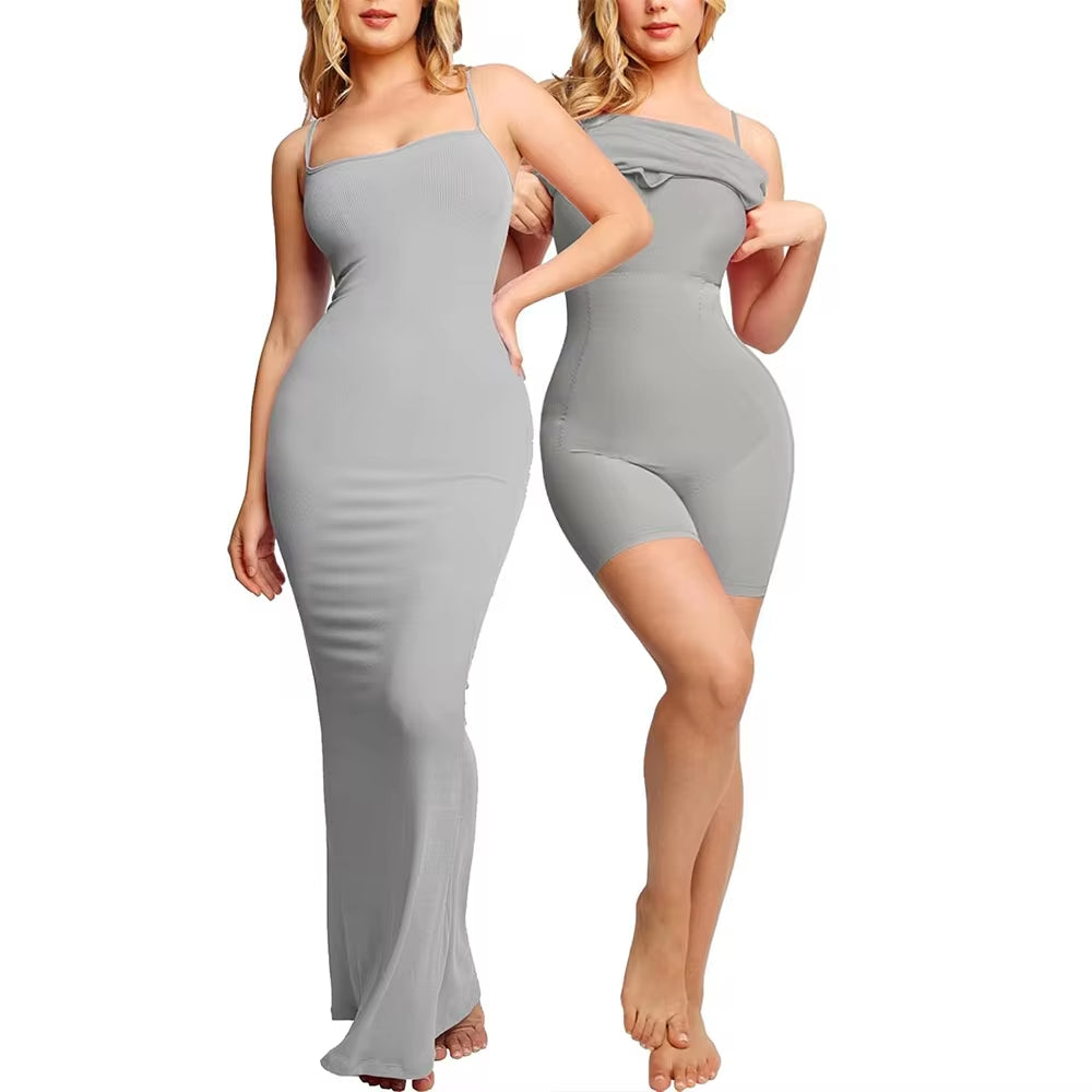 HuaStudio™ Built-in Shapewear Long Dress 