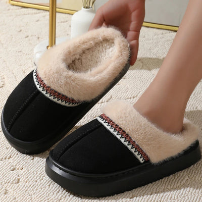 Slippers Women'S Fuzzy Memory Foam Slippers Fluffy Winter House Shoes Indoor and Outdoor Lovers Warm Slippers with Good Wrapping