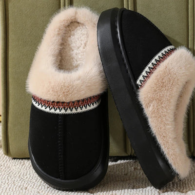 Slippers Women'S Fuzzy Memory Foam Slippers Fluffy Winter House Shoes Indoor and Outdoor Lovers Warm Slippers with Good Wrapping