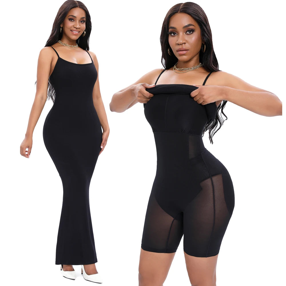 HuaStudio™ Built-in Shapewear Long Dress 